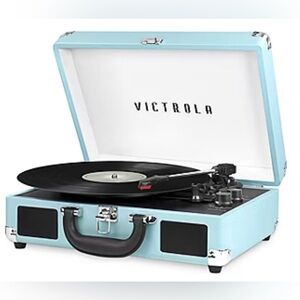VICTROLA VSC-550BT 3-SPEED VINTAGE BLUETOOTH SUITCASE TURNTABLE
